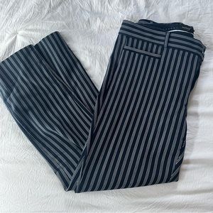 Banana Republic Sloan Navy Striped Ankle Pant